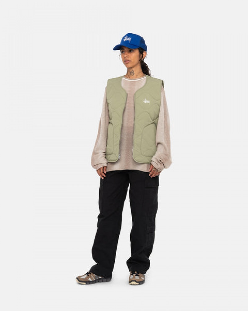 Stussy Recycled Nylon Liner Vest Vest Dames Bruin Belgium | PJC-5804