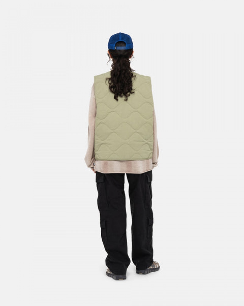 Stussy Recycled Nylon Liner Vest Vest Dames Bruin Belgium | PJC-5804