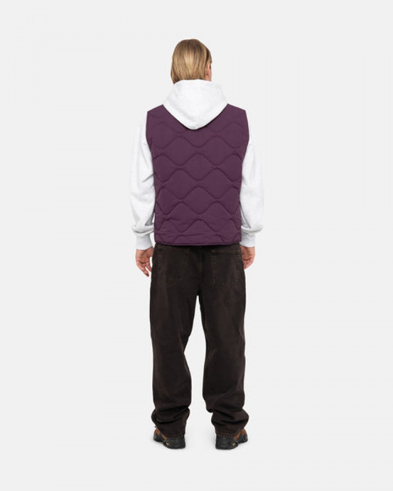 Stussy Recycled Nylon Liner Vest Vest Dames Fuchsie Belgium | LLH-7779