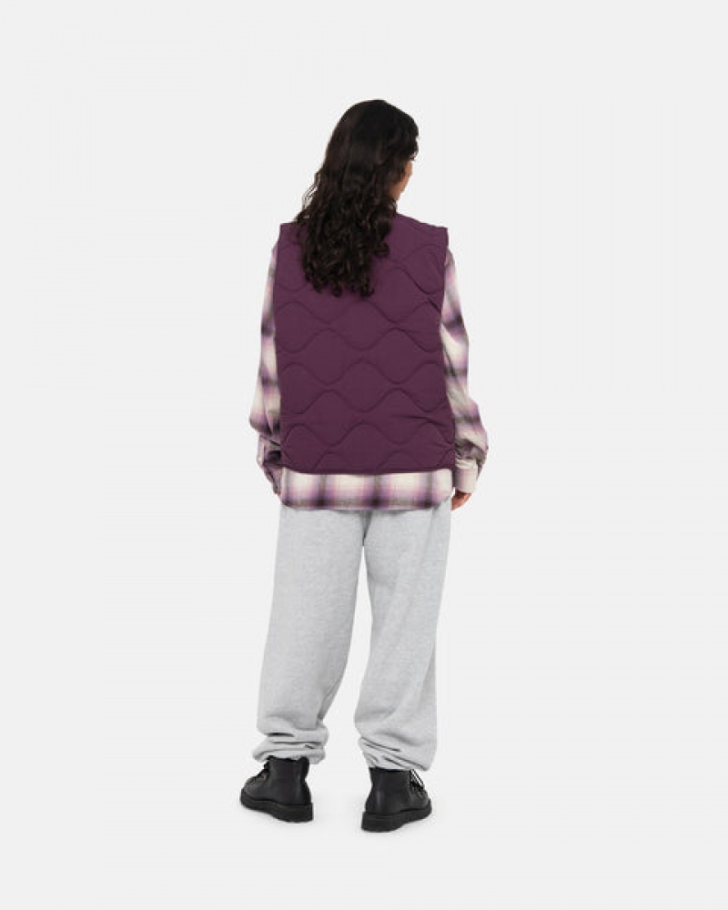 Stussy Recycled Nylon Liner Vest Vest Dames Fuchsie Belgium | LLH-7779