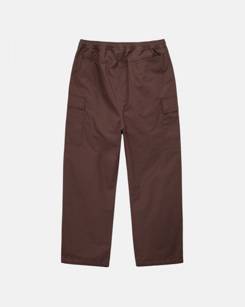 Stussy Ripstop Cargo Beach Pant Broek Dames Bruin Belgium | SET-3671