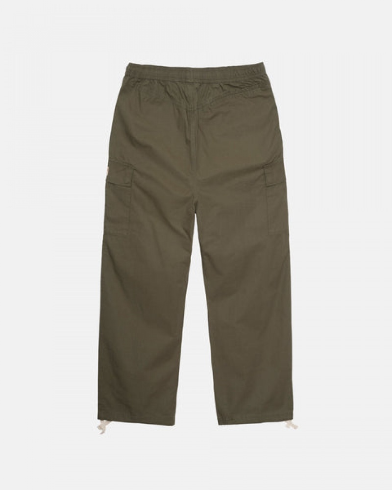 Stussy Ripstop Cargo Beach Pant Broek Dames Olijfgroen Belgium | GCL-1060