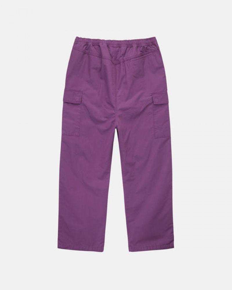 Stussy Ripstop Cargo Beach Pant Broek Dames Paars Belgium | CGB-4092