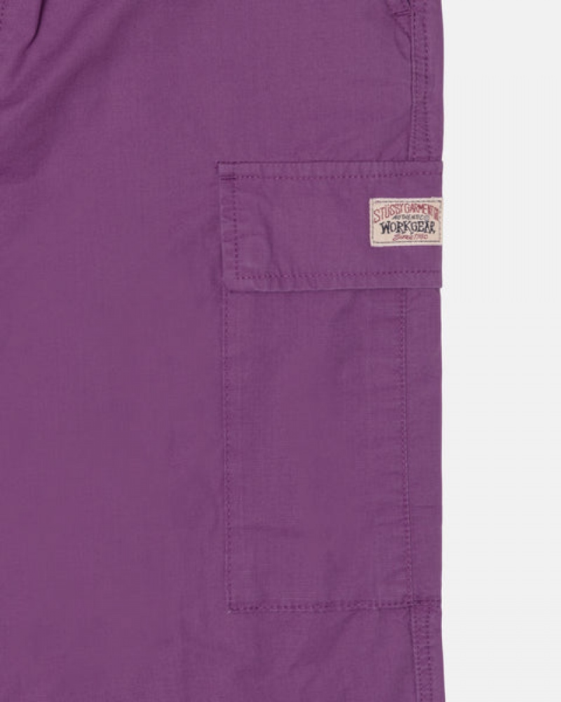 Stussy Ripstop Cargo Beach Pant Broek Dames Paars Belgium | CGB-4092