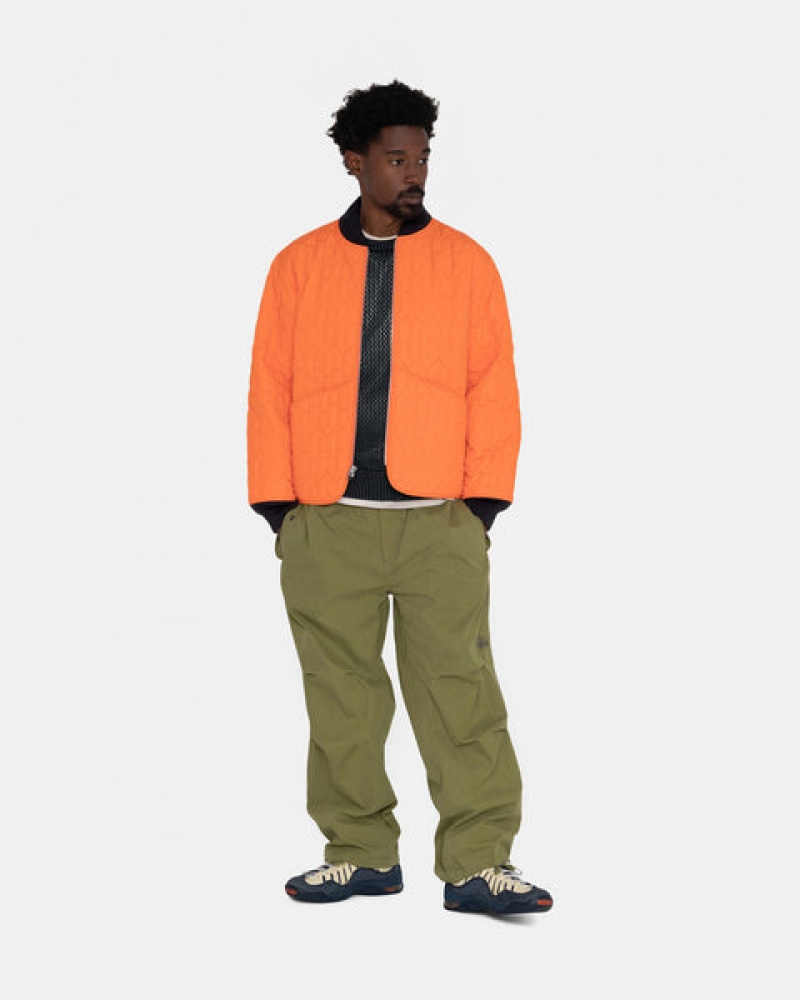 Stussy S Gewatteerd Liner Jacket Jassen Heren Oranje Belgium | CIV-1577