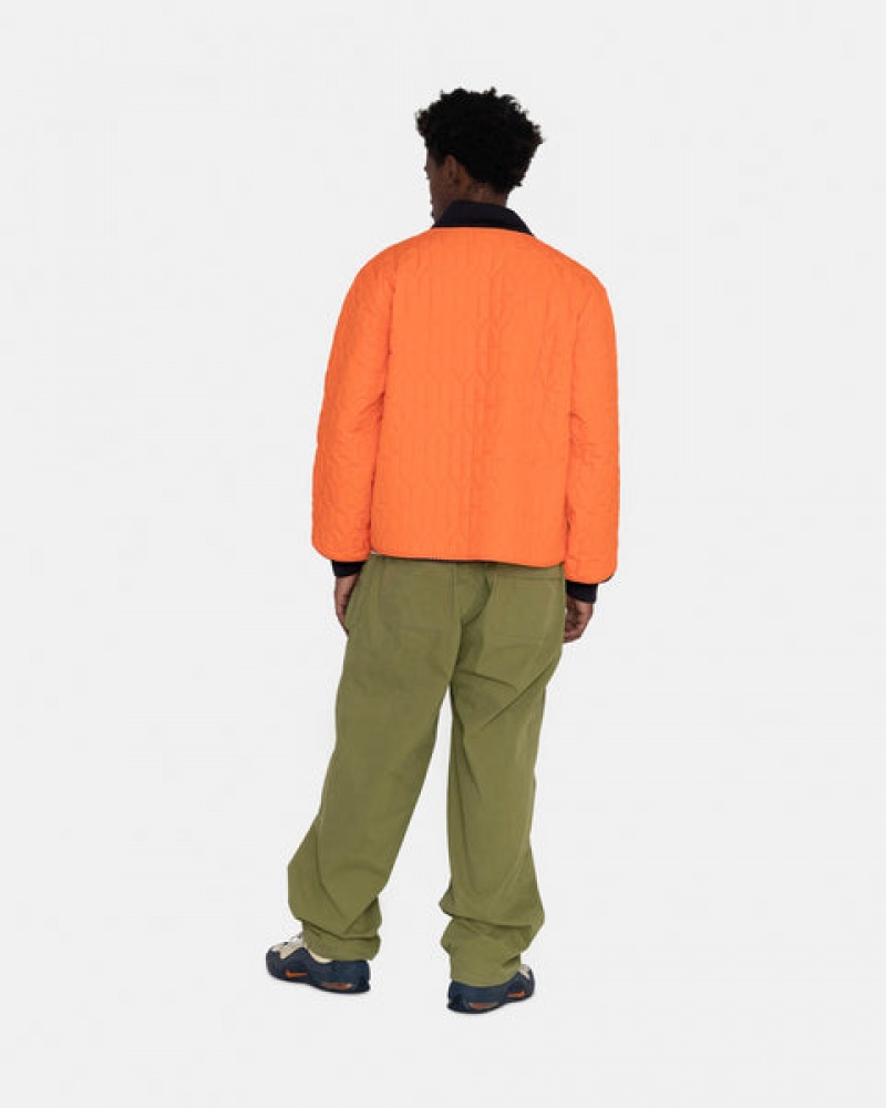 Stussy S Gewatteerd Liner Jacket Jassen Heren Oranje Belgium | CIV-1577