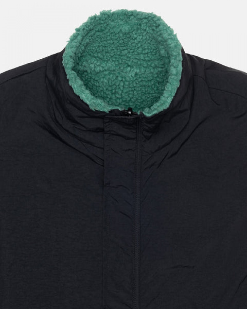 Stussy Sherpa Reversible Vest Vest Heren Turquoise Belgium | LTL-4986