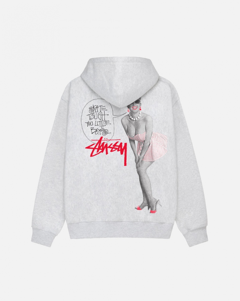 Stussy Skate Tough Hoodie Hoodie Dames Grijs Belgium | VMK-2892