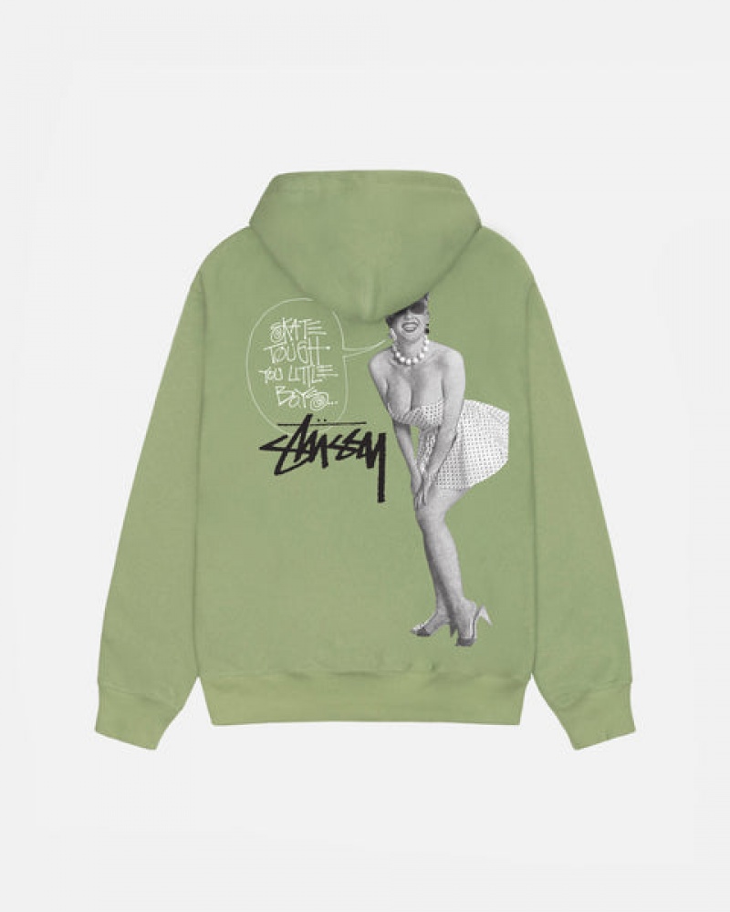 Stussy Skate Tough Zip Hoodie Hoodie Heren Groen Belgium | IQF-5631