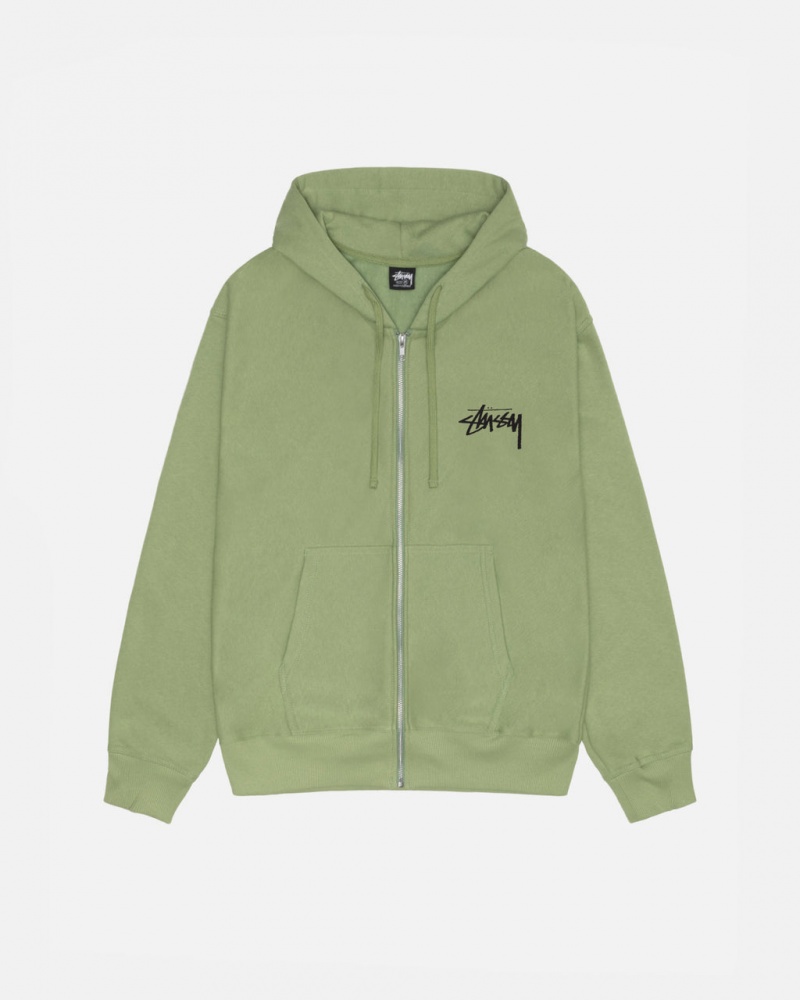 Stussy Skate Tough Zip Hoodie Hoodie Heren Groen Belgium | IQF-5631