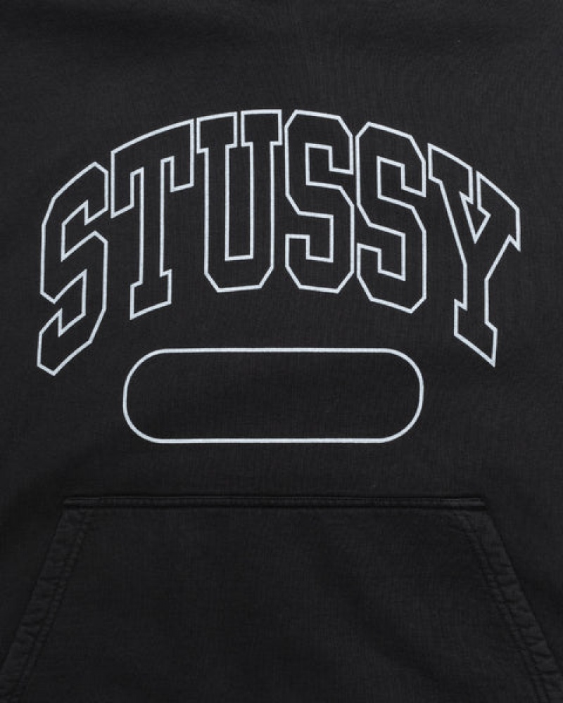 Stussy Ss Boxy Cropped Hoodie Hoodie Dames Zwart Belgium | WGS-4322