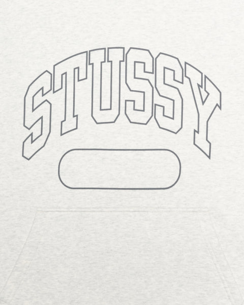 Stussy Ss Boxy Cropped Hoodie Hoodie Dames Grijs Belgium | RRM-5876