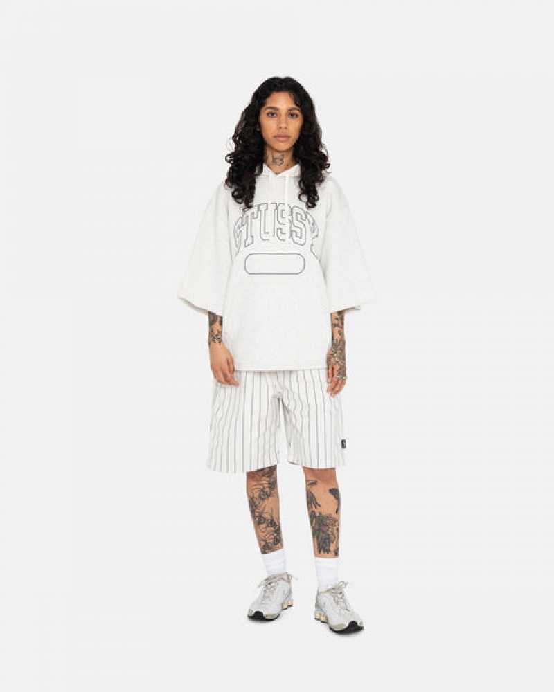 Stussy Ss Boxy Cropped Hoodie Hoodie Dames Grijs Belgium | RRM-5876