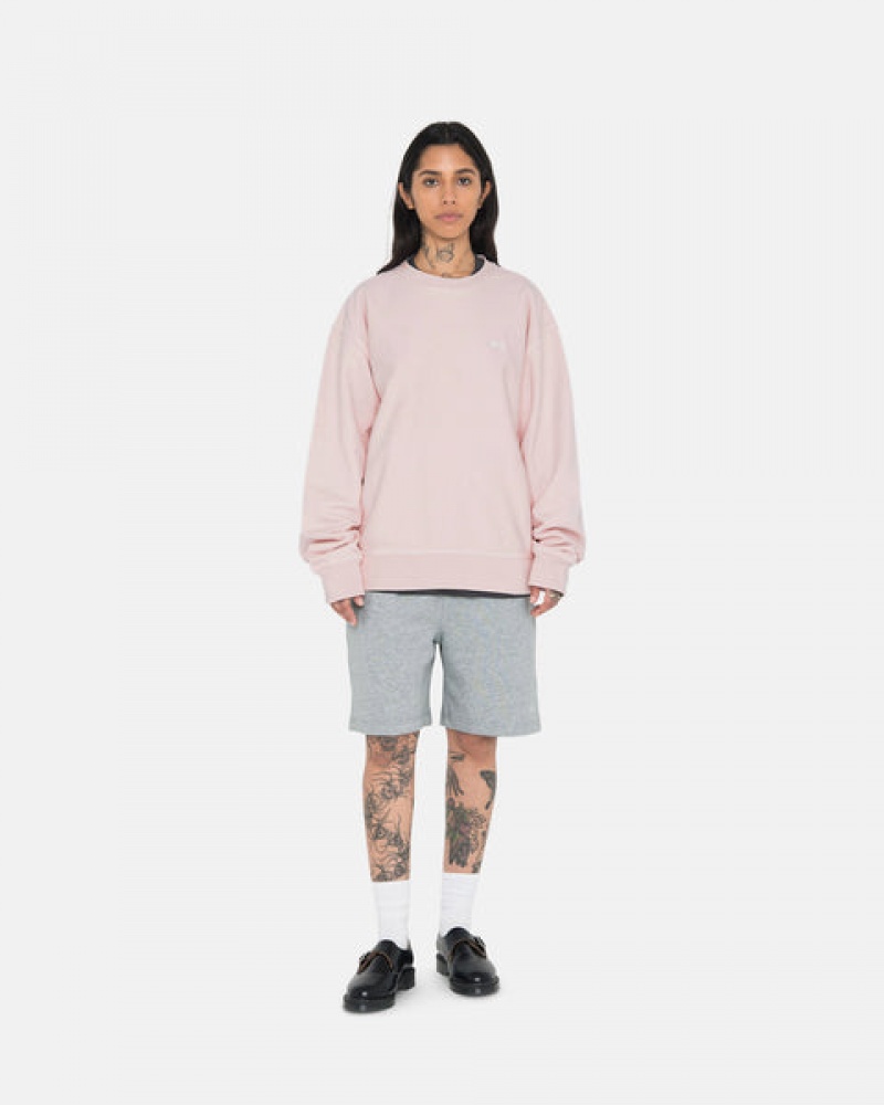 Stussy Stock Logo Sweat Kort Sweatshort Heren Grijs Belgium | NOQ-4513