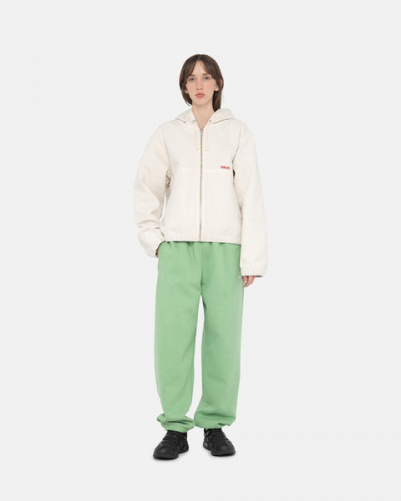 Stussy Stock Logo Sweatpant Joggingbroek Heren Groen Belgium | QYL-7409