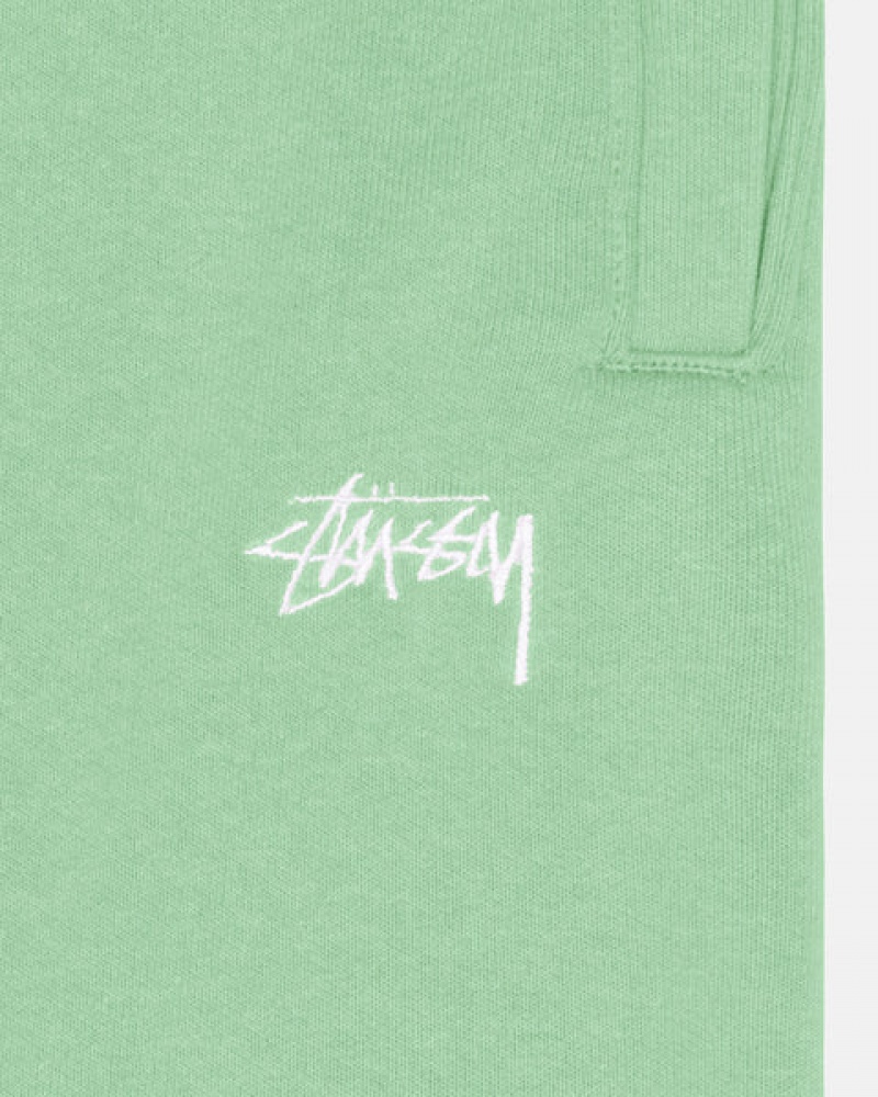 Stussy Stock Logo Sweatpant Joggingbroek Heren Groen Belgium | QYL-7409