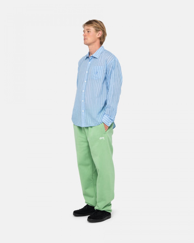 Stussy Stock Logo Sweatpant Joggingbroek Heren Groen Belgium | QYL-7409