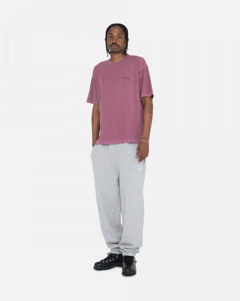 Stussy Stock Logo Sweatpant Joggingbroek Heren Grijs Belgium | TOZ-1553