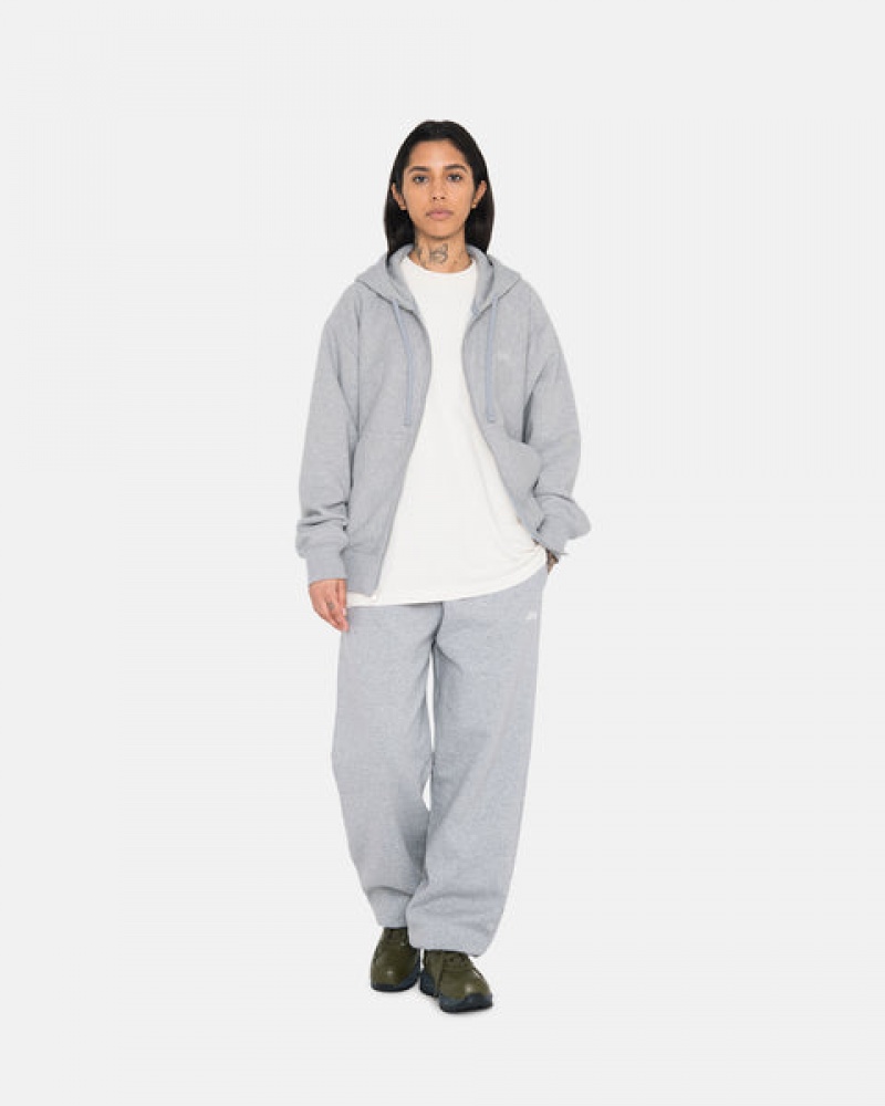 Stussy Stock Logo Sweatpant Joggingbroek Heren Grijs Belgium | TOZ-1553