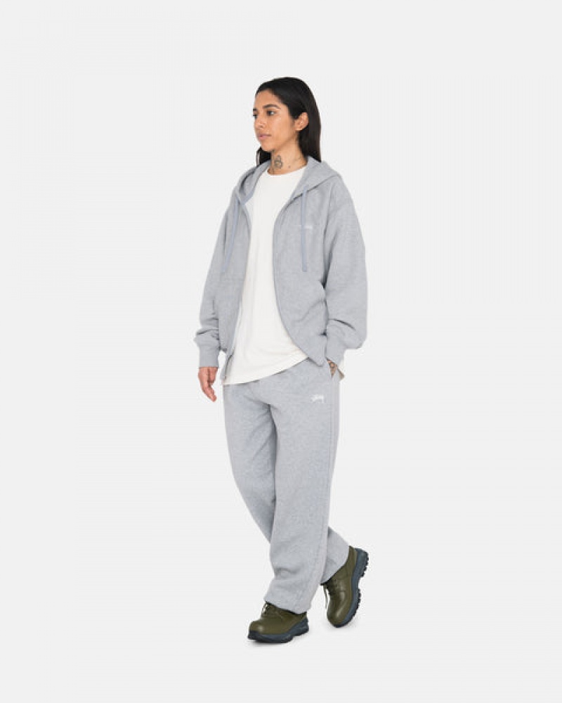 Stussy Stock Logo Sweatpant Joggingbroek Heren Grijs Belgium | TOZ-1553