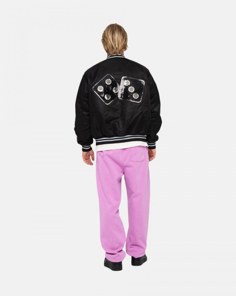 Stussy Stock Logo Sweatpant Joggingbroek Heren Paars Belgium | FNP-7723