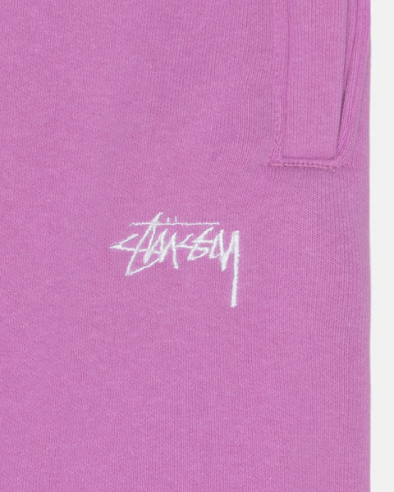 Stussy Stock Logo Sweatpant Joggingbroek Heren Paars Belgium | FNP-7723