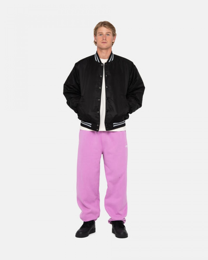 Stussy Stock Logo Sweatpant Joggingbroek Heren Paars Belgium | FNP-7723