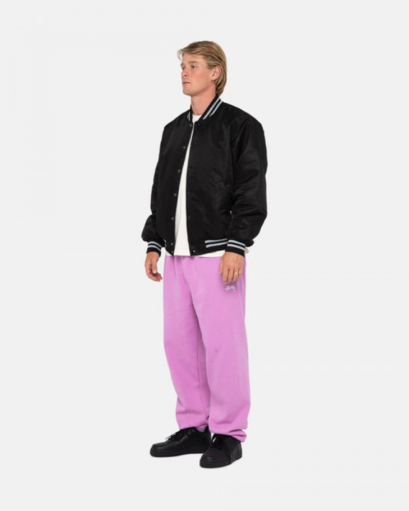 Stussy Stock Logo Sweatpant Joggingbroek Heren Paars Belgium | FNP-7723