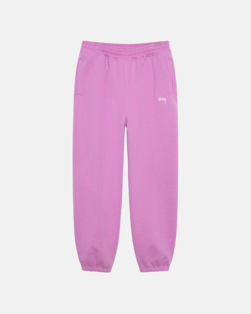 Stussy Stock Logo Sweatpant Joggingbroek Heren Paars Belgium | FNP-7723