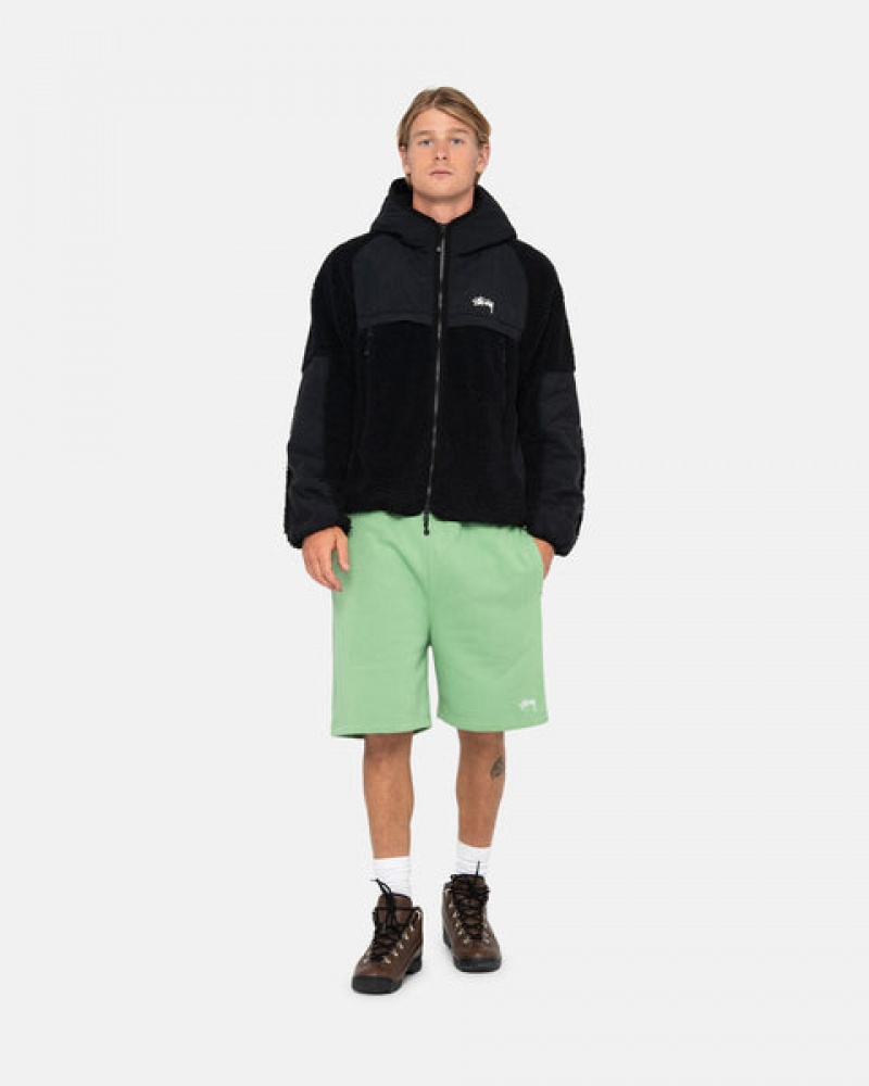 Stussy Stock Logo Sweatshort Korte Broek Heren Groen Belgium | OKI-8869