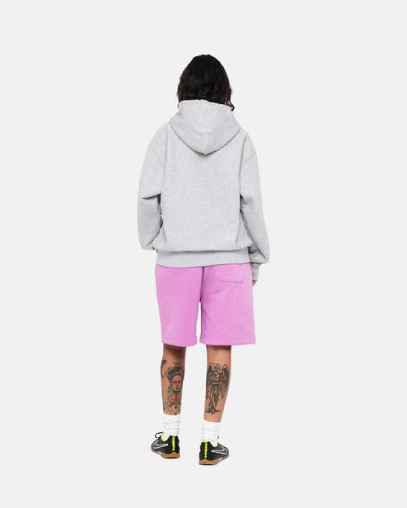 Stussy Stock Logo Sweatshort Korte Broek Dames Paars Belgium | WUM-6013