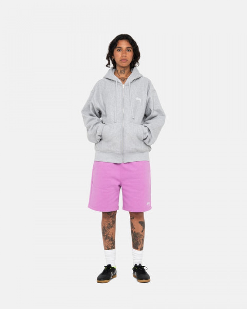 Stussy Stock Logo Sweatshort Korte Broek Dames Paars Belgium | WUM-6013