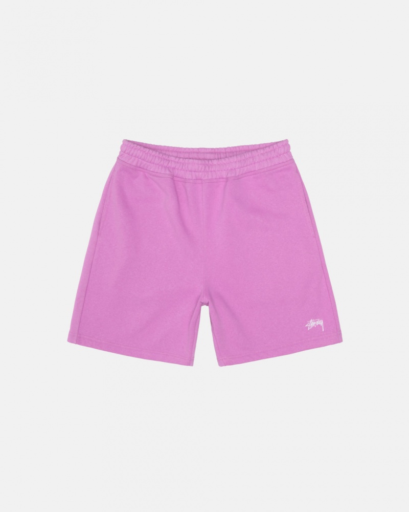 Stussy Stock Logo Sweatshort Korte Broek Dames Paars Belgium | WUM-6013