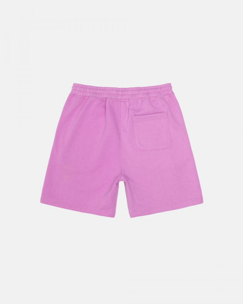 Stussy Stock Logo Sweatshort Sweatshort Heren Paars Belgium | RPH-4982