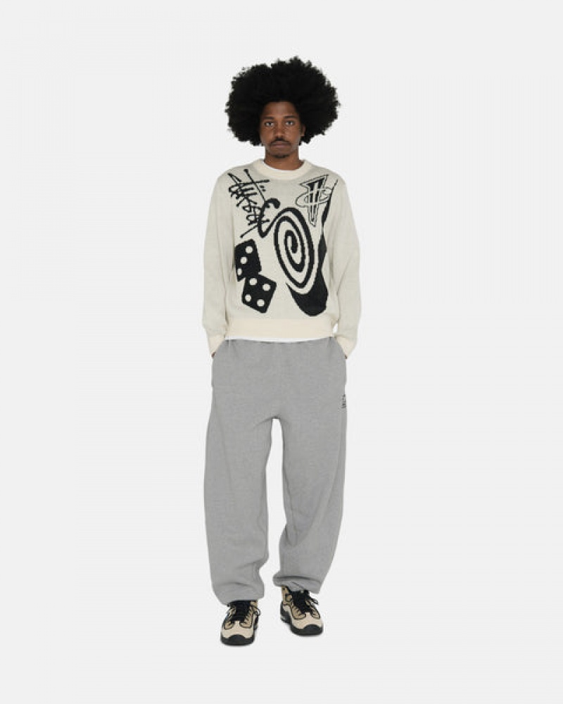 Stussy Fleece Pant Joggingbroek Heren Donkergrijs Belgium | RXP-8702