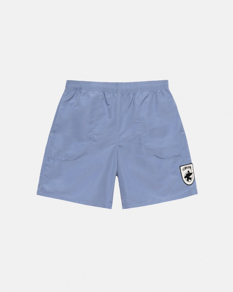 Stussy Surfman Patch Water Kort Zwemkleding Dames Blauw Belgium | MFR-1716