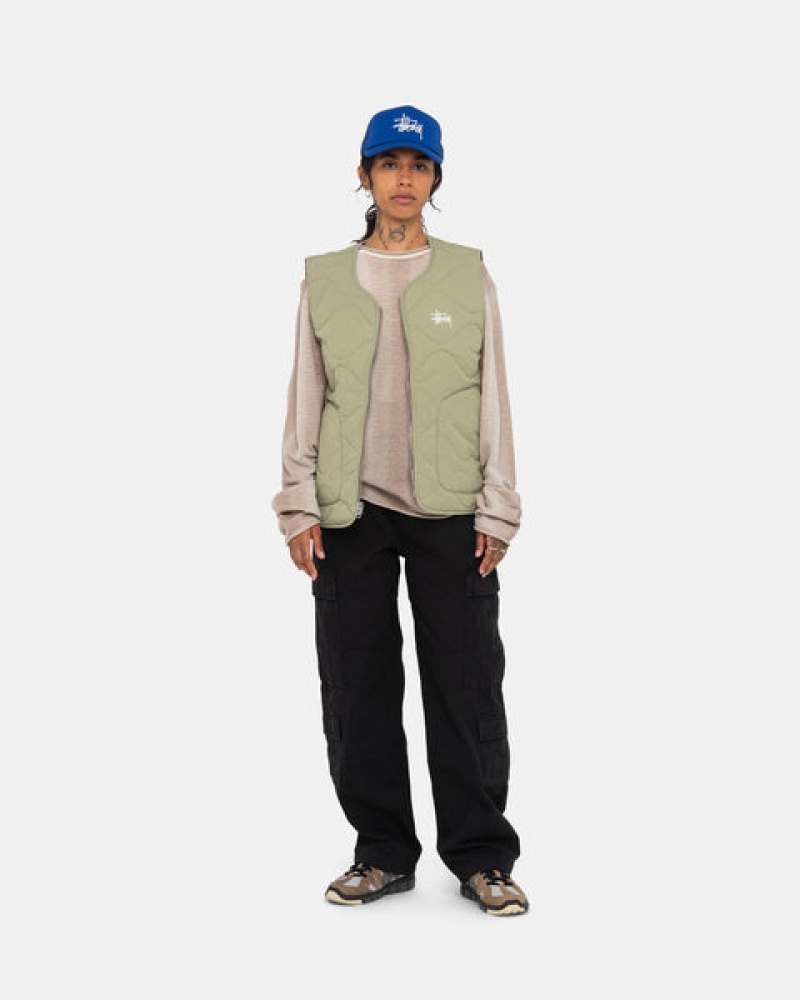 Stussy Surplus Cargo Ripstop Broek Dames Zwart Belgium | CBY-1654