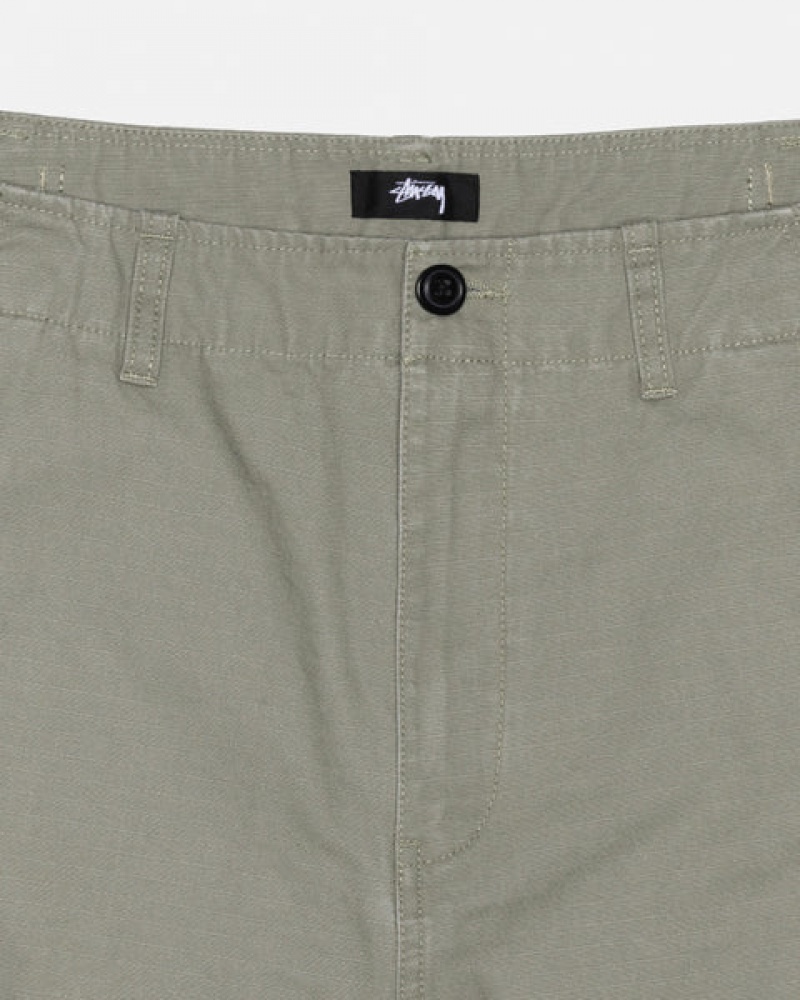 Stussy Surplus Cargo Ripstop Broek Dames Olijfgroen Belgium | YYM-7423