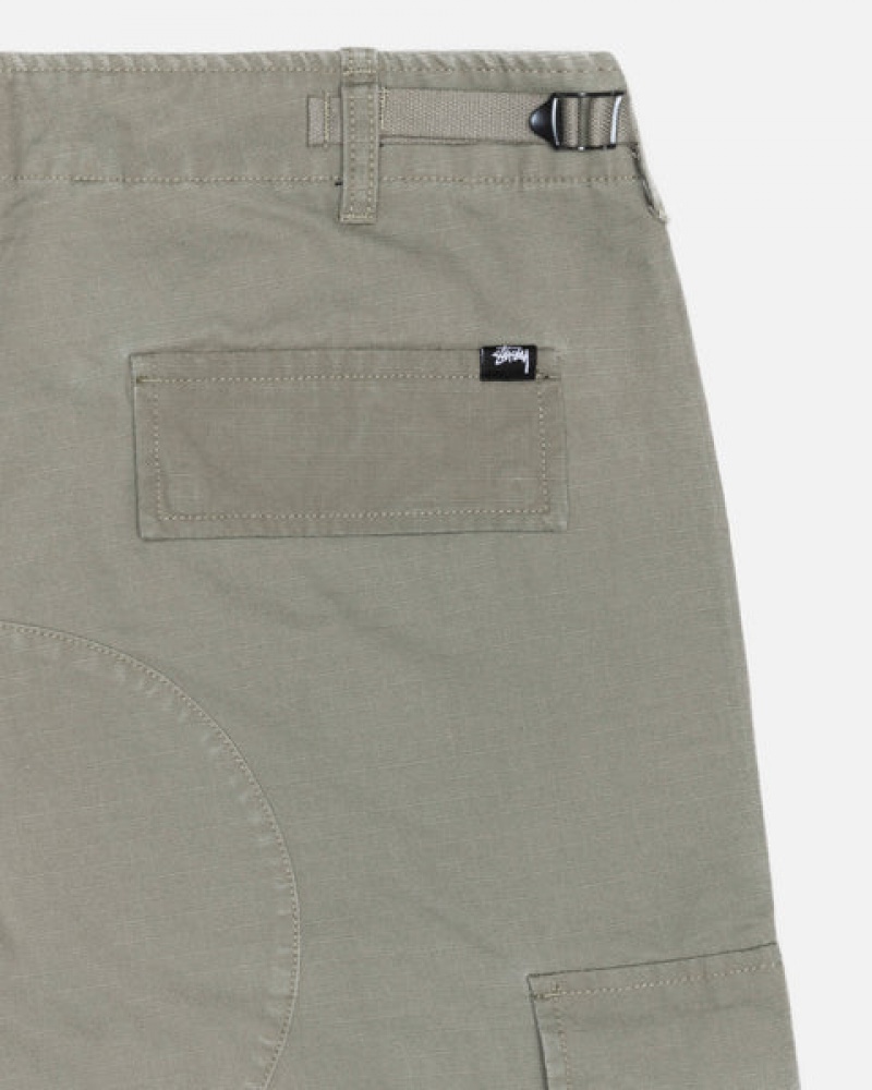 Stussy Surplus Cargo Ripstop Broek Dames Olijfgroen Belgium | YYM-7423