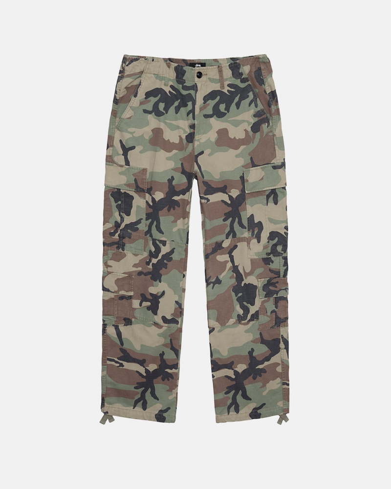 Stussy Surplus Cargo Ripstop Broek Heren Camo Belgium | IHO-9886