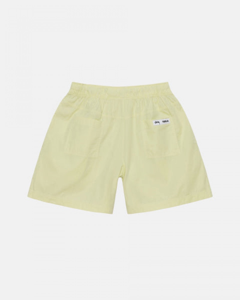 Stussy Tekla Poplin Pyjama Shorts Korte Broek Heren Lichtgroen Belgium | EDU-6975