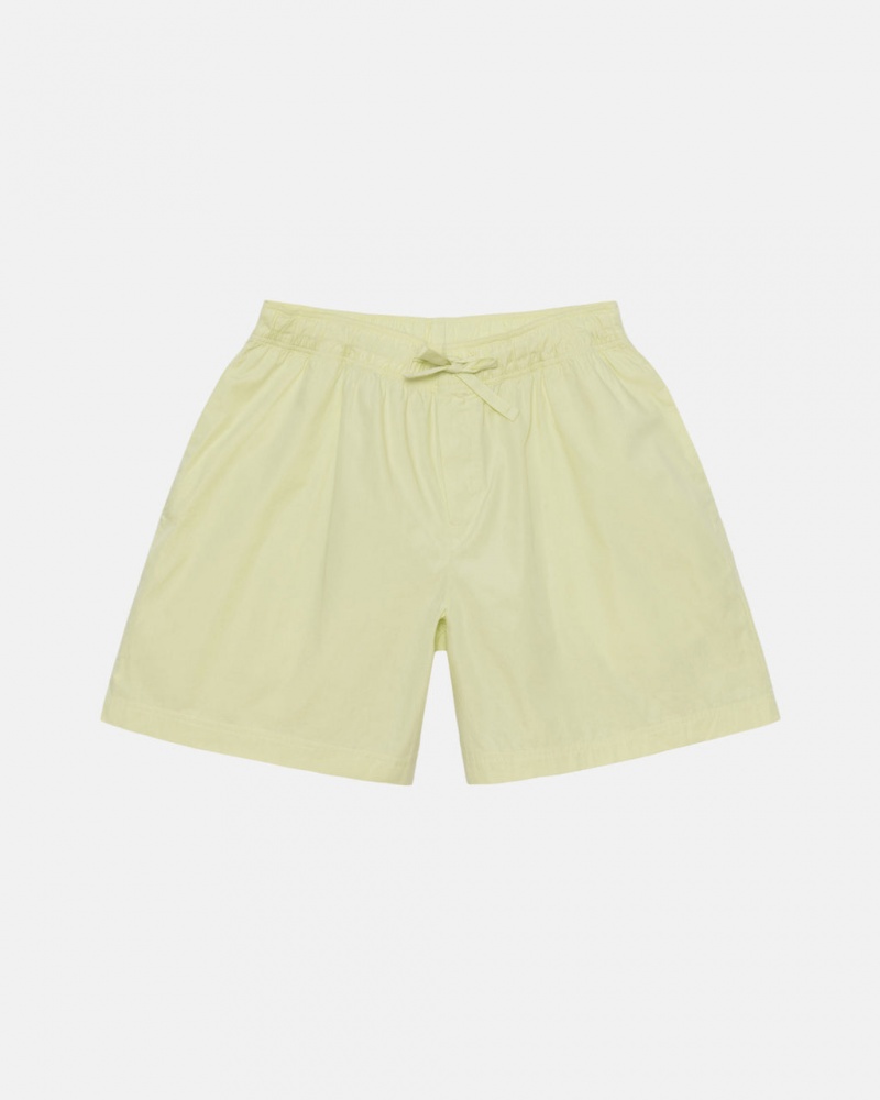 Stussy Tekla Poplin Pyjama Shorts Korte Broek Heren Lichtgroen Belgium | EDU-6975