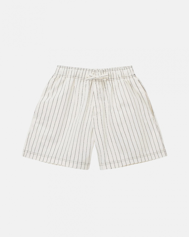 Stussy Tekla Poplin Pyjama Shorts Korte Broek Heren Beige Belgium | WYR-8532