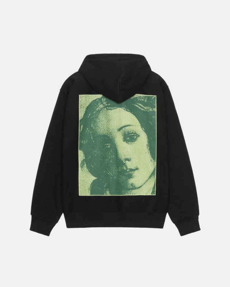 Stussy Venus Zip Hood Sweatshirts Dames Zwart Belgium | ZNW-9969