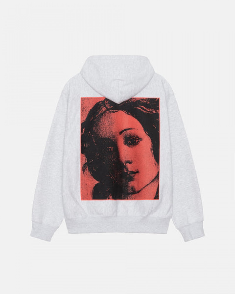 Stussy Venus Zip Hood Sweatshirts Dames Grijs Belgium | JPL-9952