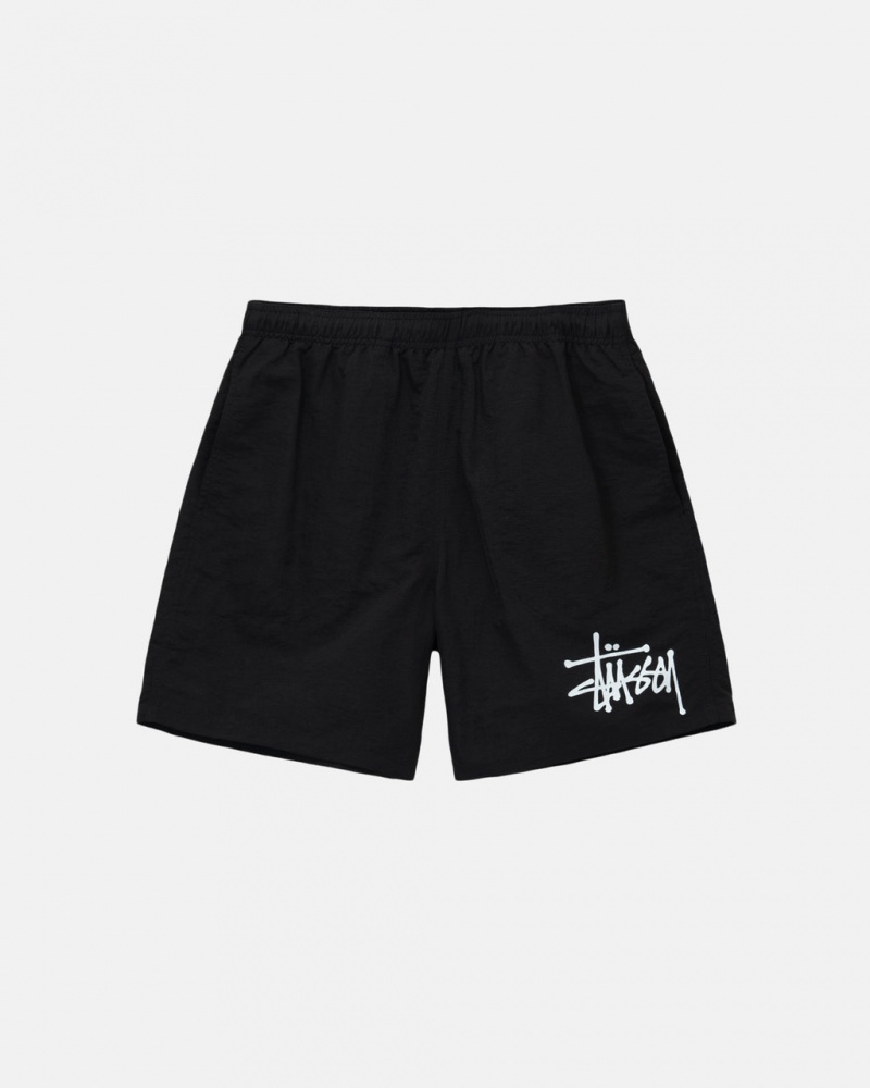 Stussy Water Kort Big Basic Korte Broek Heren Zwart Belgium | TYU-6200