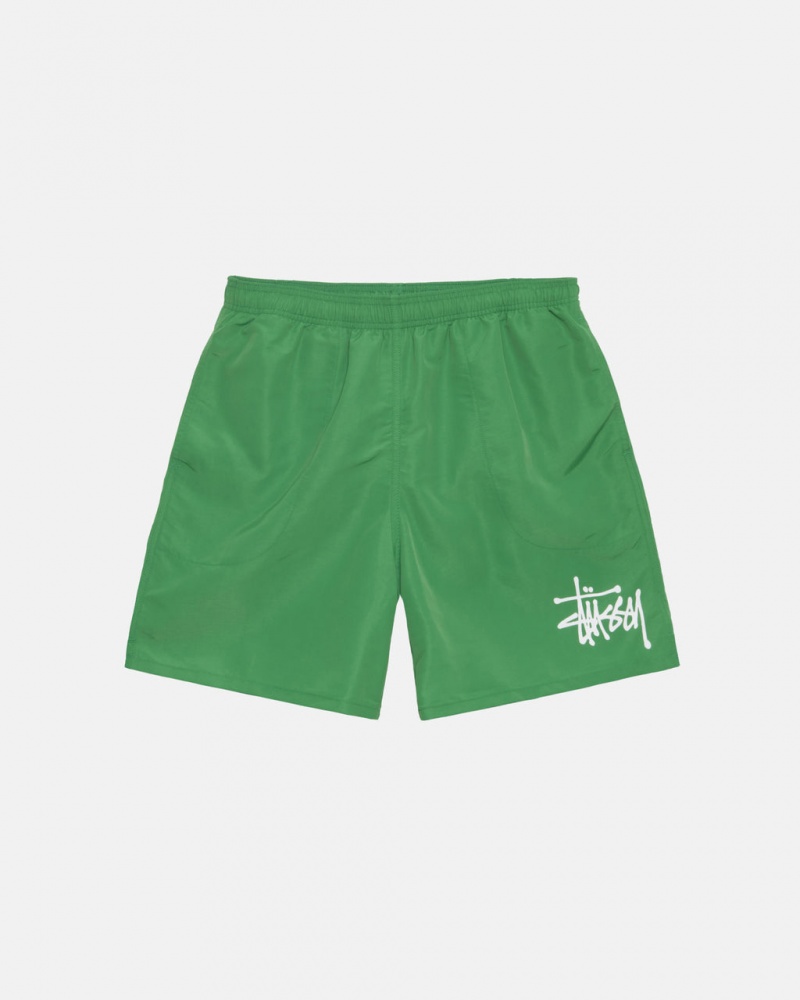 Stussy Water Kort Big Basic Korte Broek Heren Groen Belgium | TTP-3047