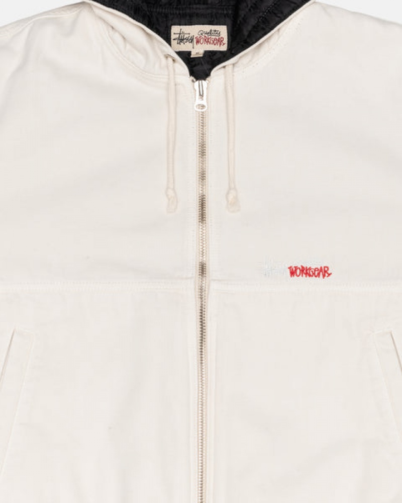 Stussy Werk Jacket Insulated Canvas Jassen Dames Beige Belgium | GLH-9775