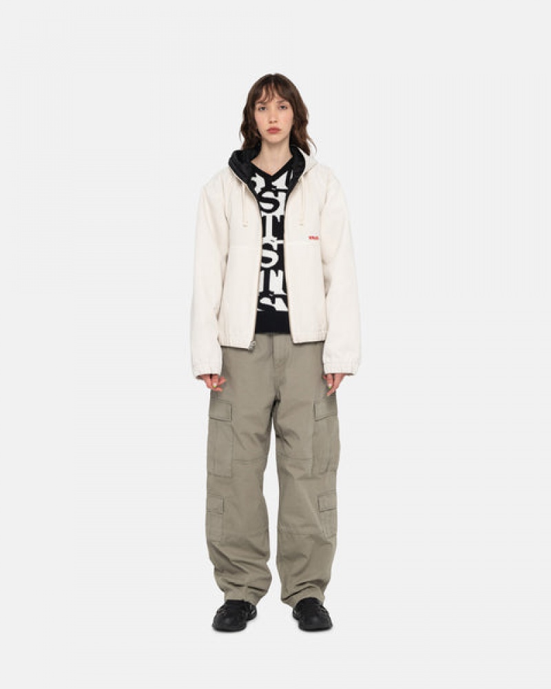 Stussy Werk Jacket Insulated Canvas Jassen Dames Beige Belgium | GLH-9775