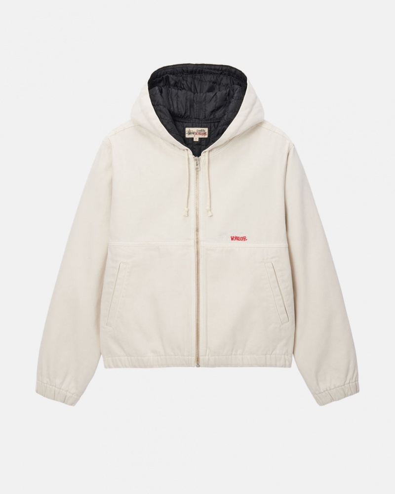 Stussy Werk Jacket Insulated Canvas Jassen Dames Beige Belgium | GLH-9775